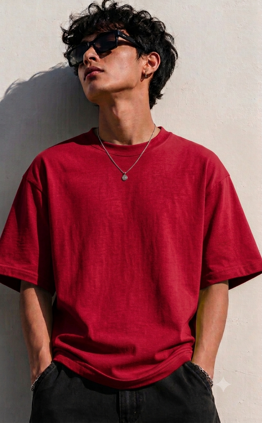 Unnamed Tees | Plain Red | By Unifi