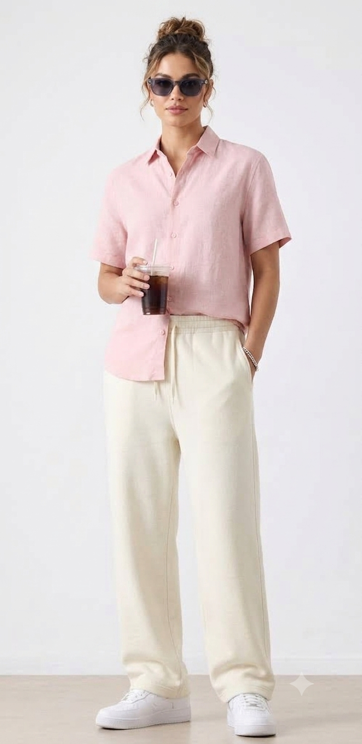 Unifi Style Off-Duty Cloud Ivory 260 GSM French Terry Sweatpants
