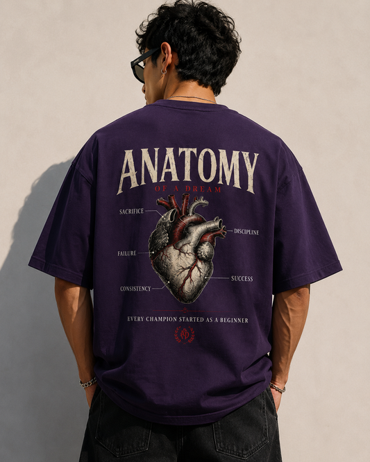 Anatomy of a Dream | Oversized Back Print Tee